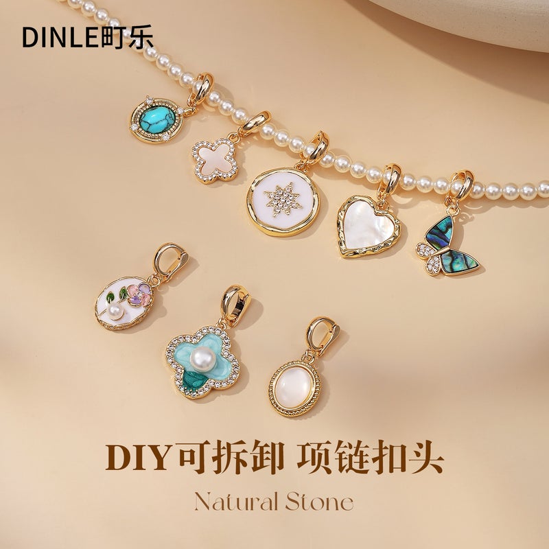 Pearl Necklace Accessories Buckle For Women High-End Exquisite Diy Jewelry Daily Versatile Pendant Single Pendant - Image 2